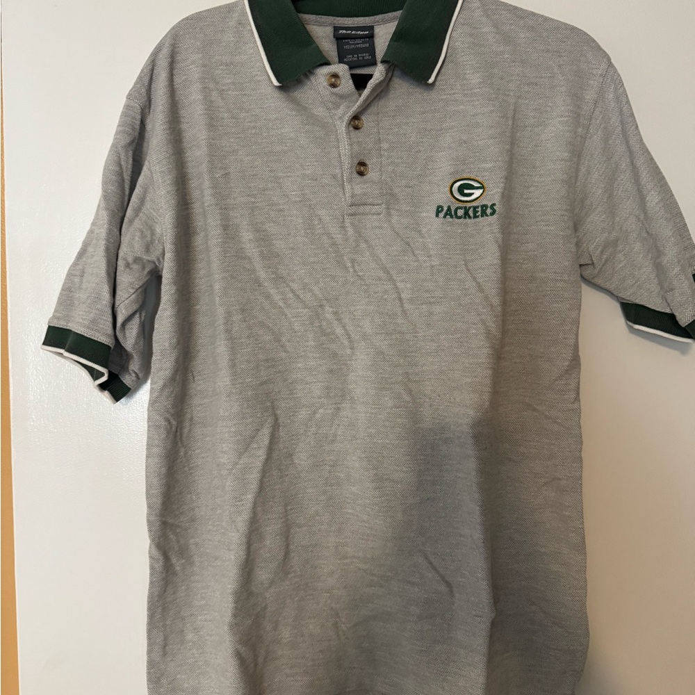 Gray Packers Polo